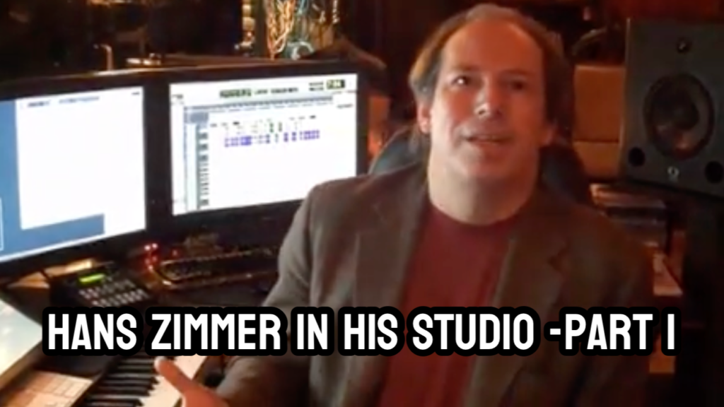 An image of Hans Zimmer in his studio